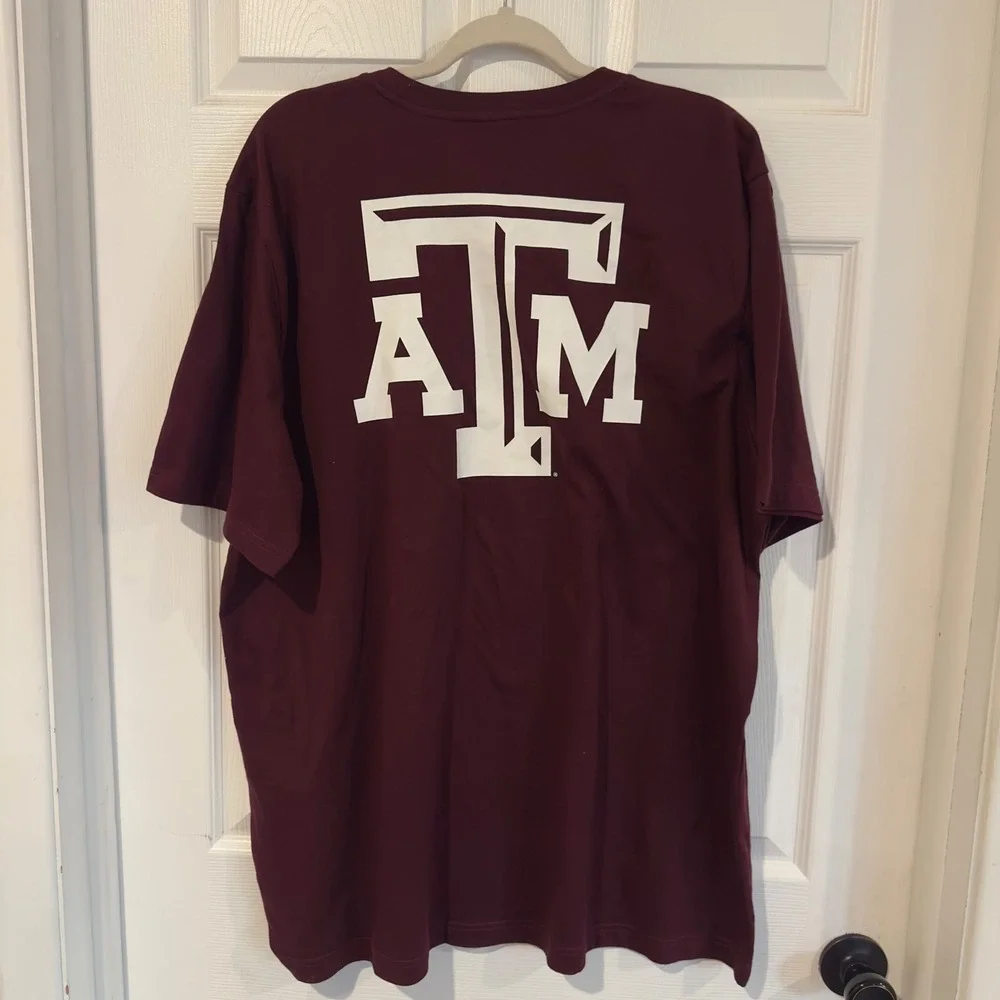 Adidas Texas A&M Aggies‎ Reverse Retro Maroon T-Shirt Mens XXL IM8671 310 NEW